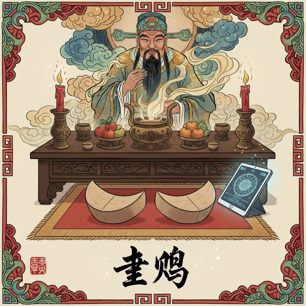 道教問神 - 聖筊