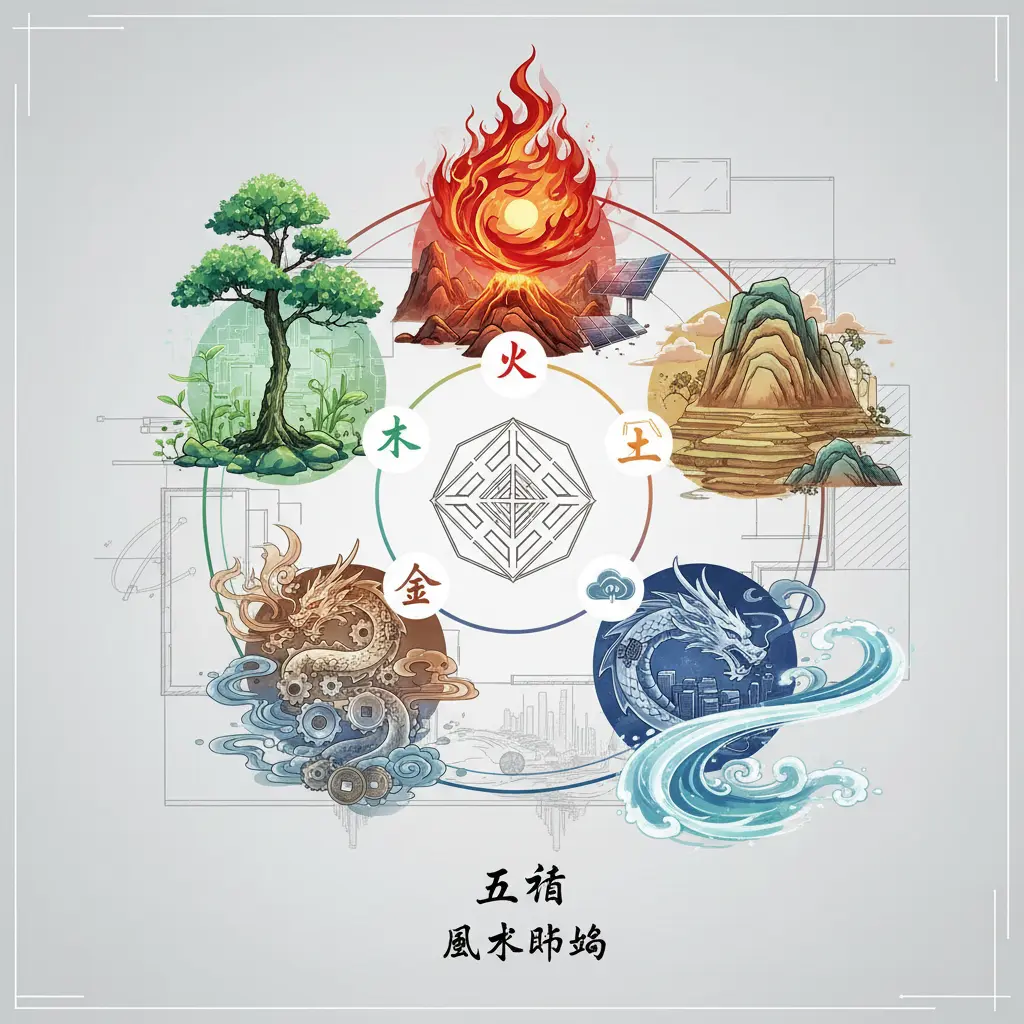 風水佈局 - 五行
