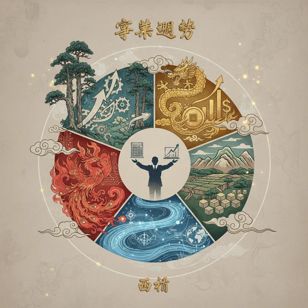 事業運勢 - 五行